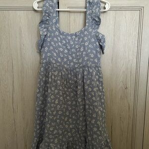 Floral Blue Kids Dress